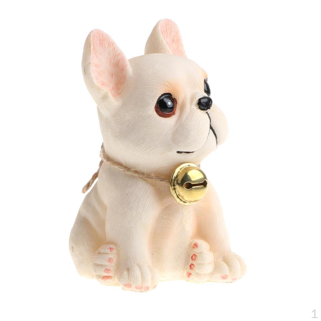 Adorable Resin Animal Figurine Dog Piggy Box Home Décor