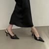 2025 Women Shoes Pumps Sandals Spring Fashion Pointed Toe Slingbacks Female Footwear Summer Ladies Shallow Shoes High Heels