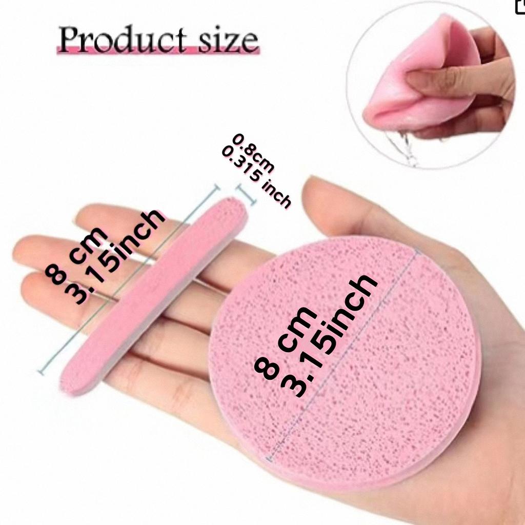 120 Pcs/set Facial Sponge Compressed Face Cleansing Sponge Estheticians Compressed Makeup Facial Sponge Round Wash Face Sponges
