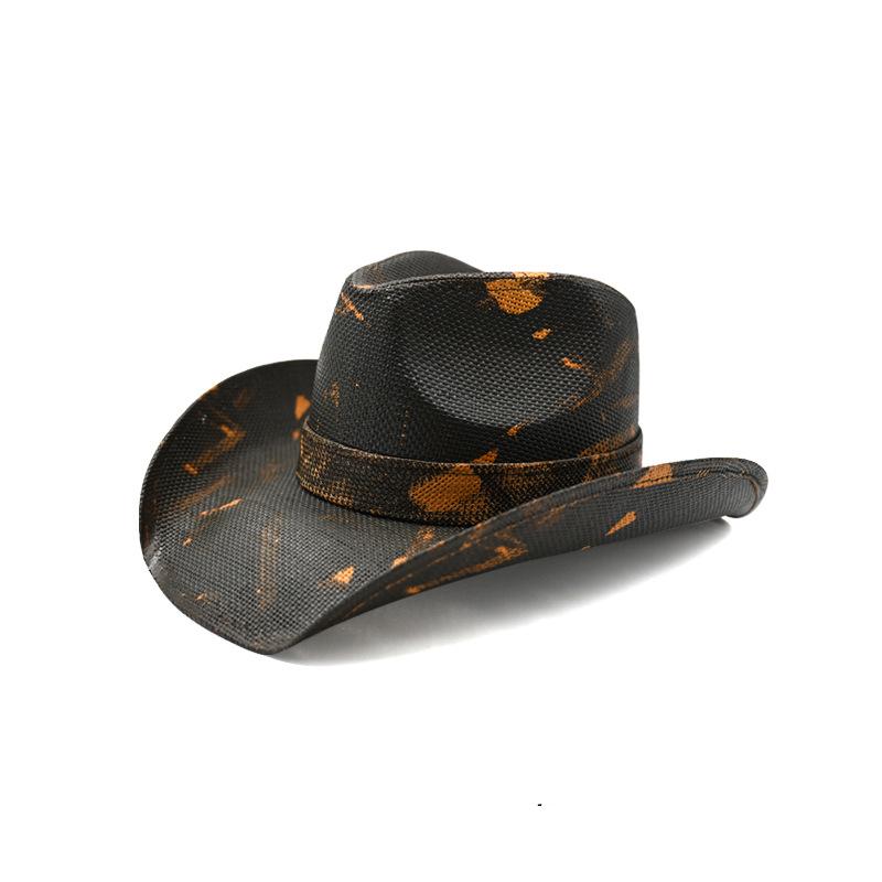 Hats Cowgirl Hats American Western Cowboy Hat Summer Straw Hat Breathable Fashion Trend Sun Shield Hat Panama Jazz Cap