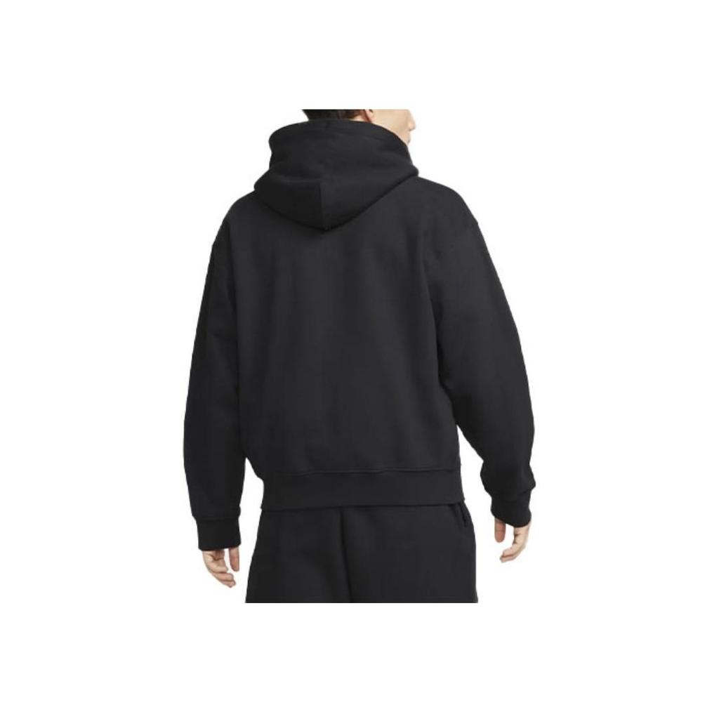 Nike Sweat-shirt à capuche zippé à manches longues avec logo brodé pour homme Hauts Noir DR0404-010