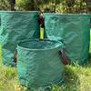 Worek na odpady ogrodowe 60L-500L Duża pojemność Worek ogrodowy Wielokrotnego użytku Wodoodporny Worek na liście Pojemnik do przechowywania i zbierania Do ogrodu Podwórka