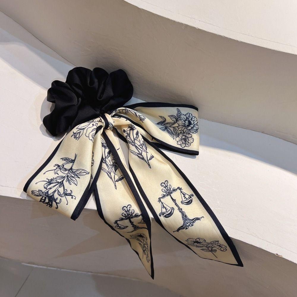 Hair Tie Ancient Style Hair Rope Ribbon Ancient Hair Band Elegant Ink Painting Hair Rope  Headband