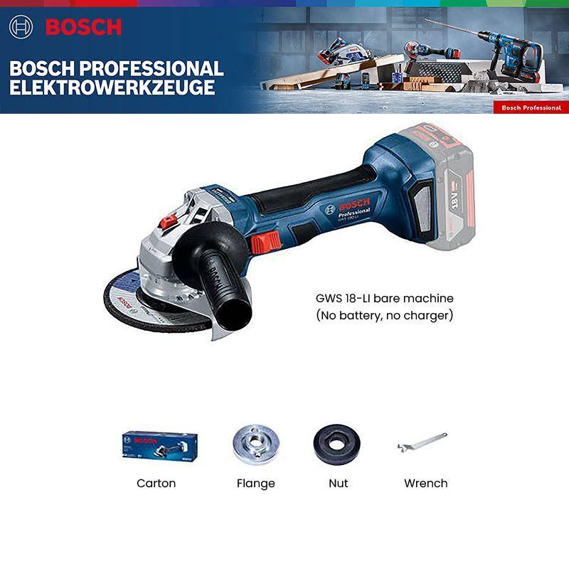 

Аккумуляторная угловая шлифовальная машина Bosch GWS 180-LI