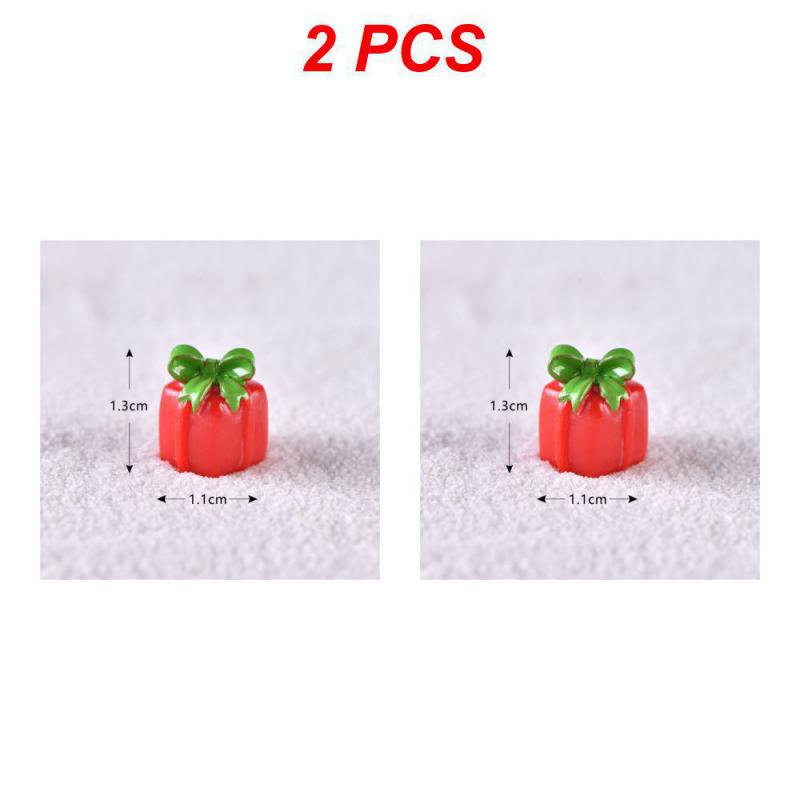 Christmas Figurines Dollhouse Ornament Home Decorations Fairy Garden Micro Landscape Deer Xmas Tree Santa Claus Snowman