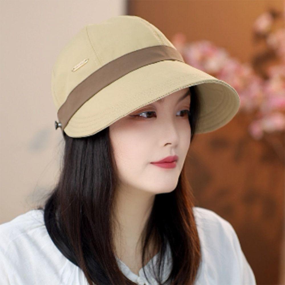 Color Matching Peaked Cap Wide Eaves Sun Hats Gifts Sunshade Fisherman Hat