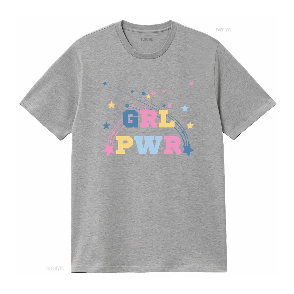 Grl Pwr T Shirt Girl Power Inspirational Cute Fun Girly Mom Powerful  Vintage Washed Graphic Breathable Designer Clothes Soft