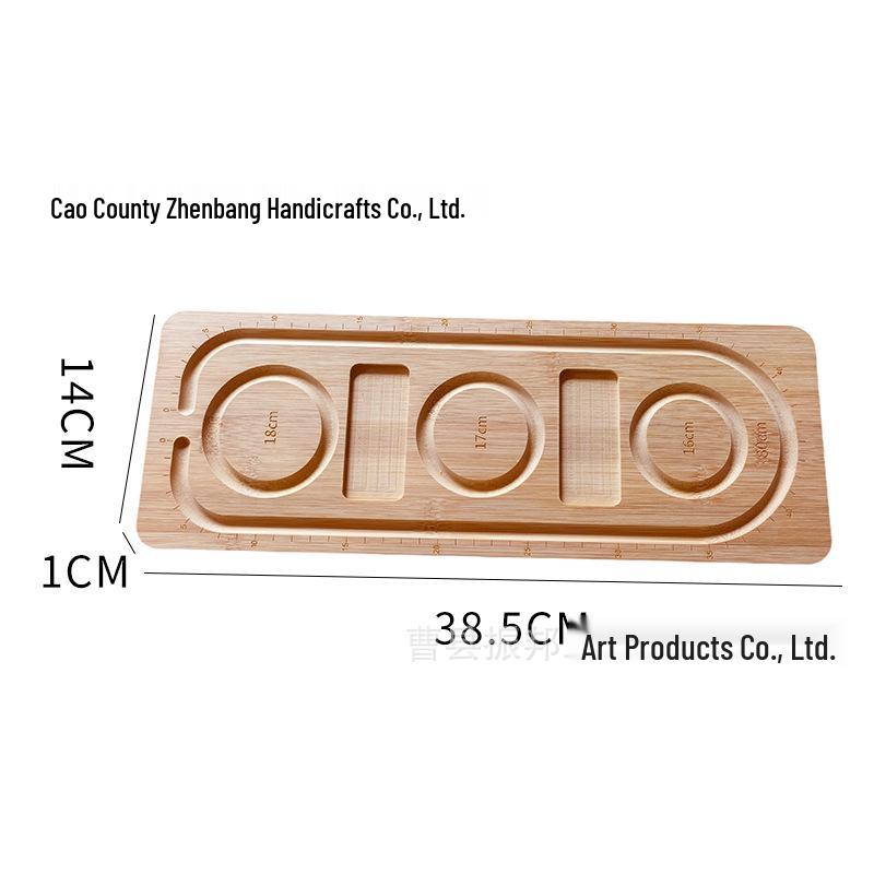 Multi-grid Wooden Beading Design Board for DIY Bracelets and Jewelry Crafting