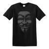 V for Vendetta Cool Design Anonymous Mask TShirt 100 Cotton ONeck Short Sleeve Summer Casual Unisexs Tshirt Streetwear