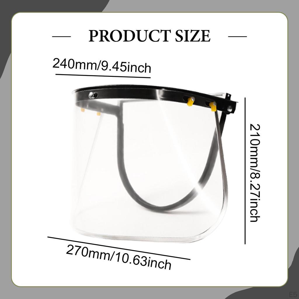Face Visor Debris Protection Guard for Hard Hat Landscaping Mowing Gardening Cutting