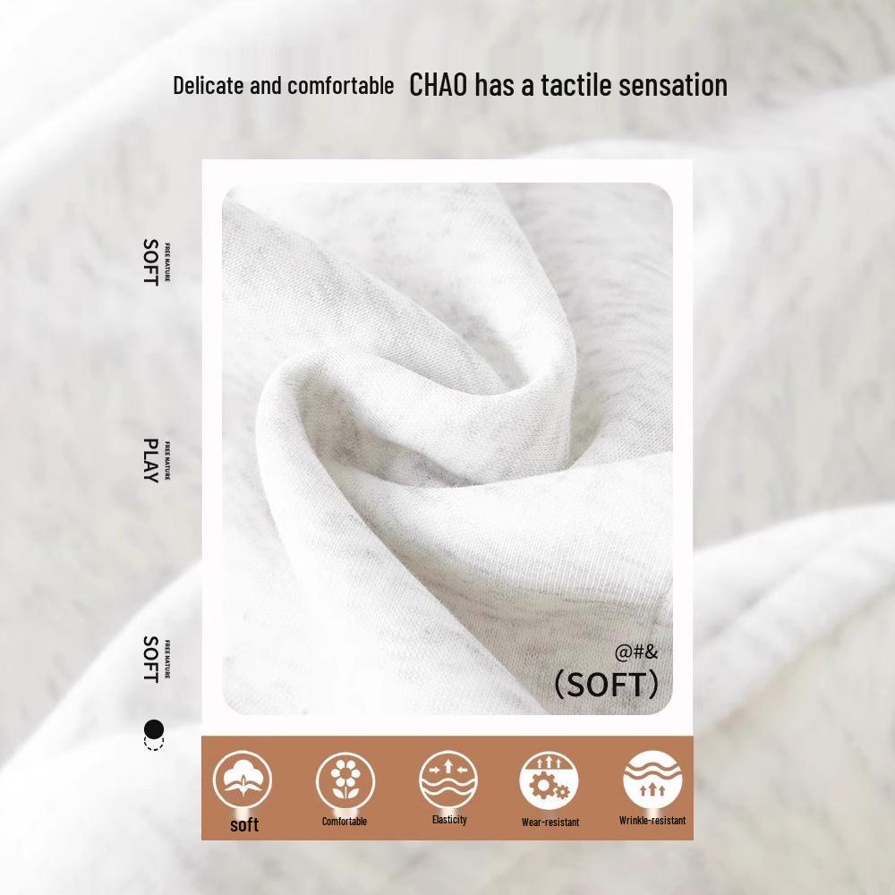 Pantaloni de trening gri cu talie înaltă pentru femei, mărime mică, cu picior larg - Stil Primăvara 2025