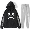 Autumn Winter Lil Peep "The Peep Show" Graphic Printed Hoodies Sweatpants Set Fashionable Casual Warm Sports Long Sleeved Pants Men's Sport Wear