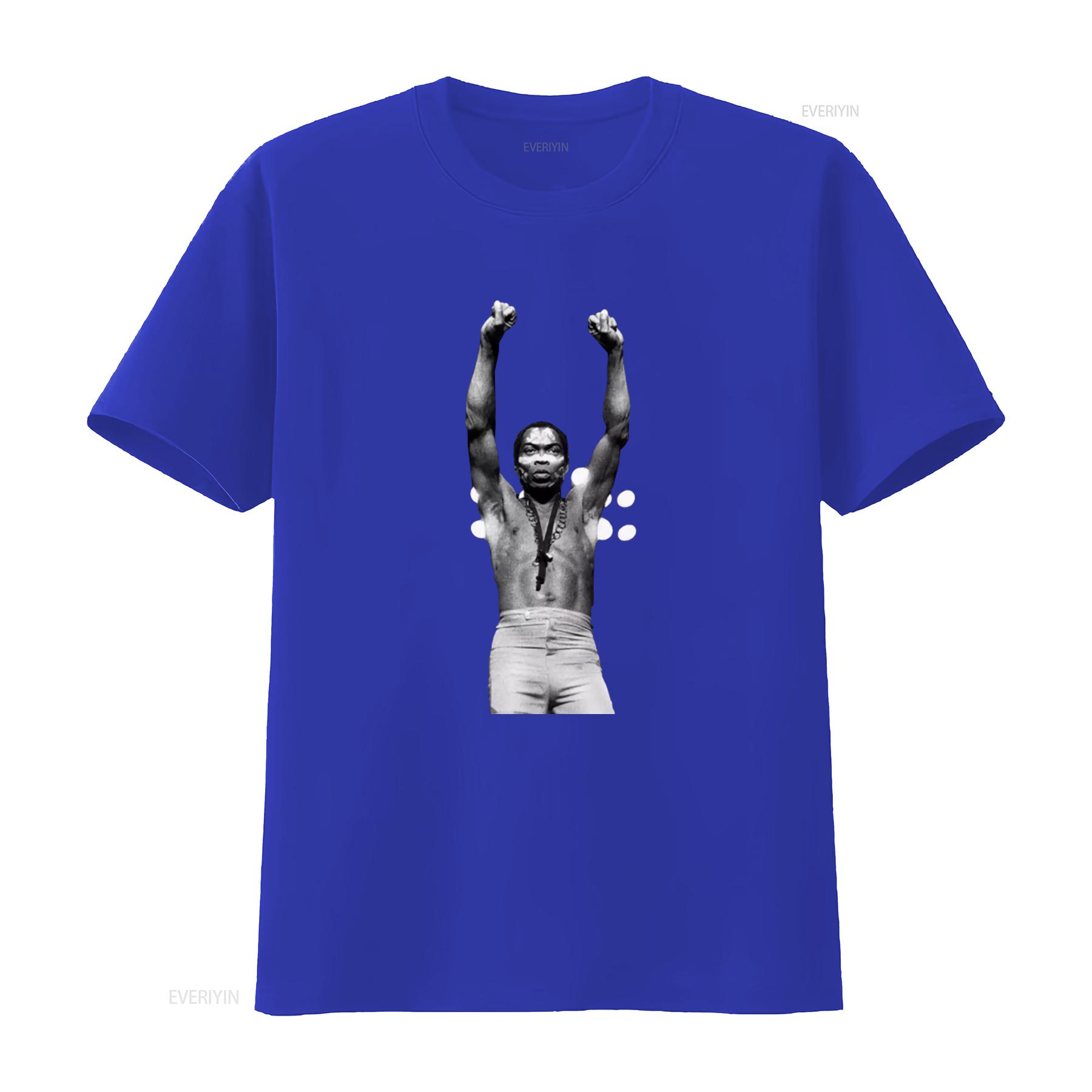 ZheXiong TEE Vintage Fela Kuti T-shirt Afrika Muziek Afrobeat Funk Jazz Foto Print Jaren 00 Jaren 70 Stijl Tony Allen Tribute vintage Gewassen Zacht XL