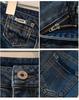Women's High Waist Cuffed Slim Fit Straight Leg Retro Blue Jeans, Spring/Autumn 2025 Collection