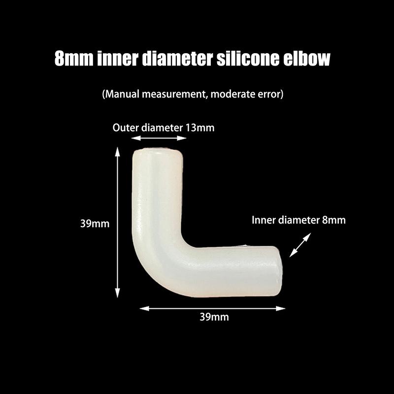 

5 шт. Силиконовый колено гибкий ремонтный соединитель жесткая труба мягкий соединитель эластичный прямой угол резиновая муфта труба ирригация сад 8mm