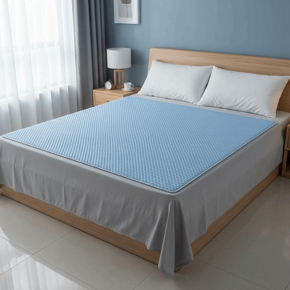 Washable Ice Silk Bed Mat Skin-friendly Summer Cooling Mat Household Cooling Mattress Pad School