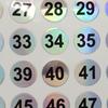 Moufu Waterproof Laser Number Nail Stickers