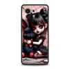 Phone Case Cover for Xiaomi Poco F7 F6 F5 F4 F3 X7 X6 X5 X4 X3 NFC M4 C51 C55 GT Pro Soft TPU Dark Cute Girl Doll Art Creative
