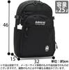 Admiral ASRL-02 Rucksack, Große Kapazität, Leicht, Wasserabweisend, mit Reflektoren, für Schüler der Sekundarstufe I und II (Schwarz x