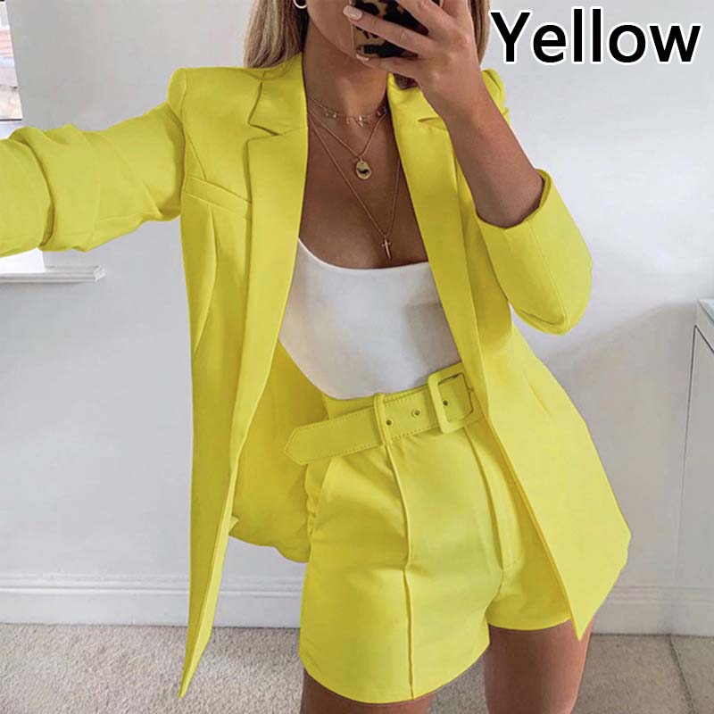 blazer jacket and shorts