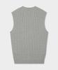 Brooks Brothers Cotton Cable Vest (Grey) (Bbwvmbg105)