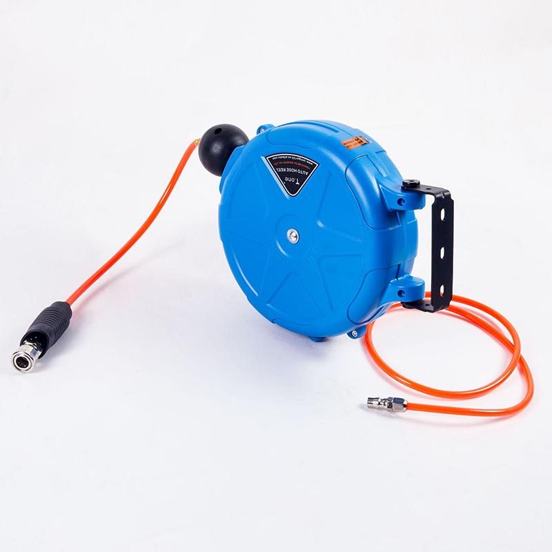Шланг компрессора катушка выдвижная 10M автоматический сматывающий инструмент коммерческая катушка с поворотным кронштейном быстроразъемное соединение воздушный компрессор