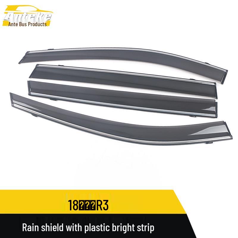 Refine R3 Rain Guards & Sun Visors with Bright Strips for JAC 18 Models - Exterior Trim Accessories