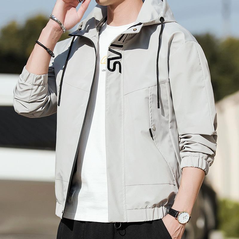 Coat Men's Spring and Autumn Casual Men's Top Autumn New Tooling Clothes Trendy Men's Jacket