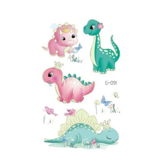 Luminous Tattoo Stickers Temporary Fake Tattoos Kid Glow Paste On Face Arm Leg for Children Body Art Mermaid Dinosaur Sticke