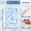 Refill Snap Binder Style: 60 A5 Lined Loose-Leaf Sheets, Thickened Paper, B5 Single Book, OPP Bag Packaging