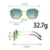 1/4pcs Set Trendy Sunglasses for Women Designer Square Glasses Shades Female Eyewear Sun Glasses Goggle