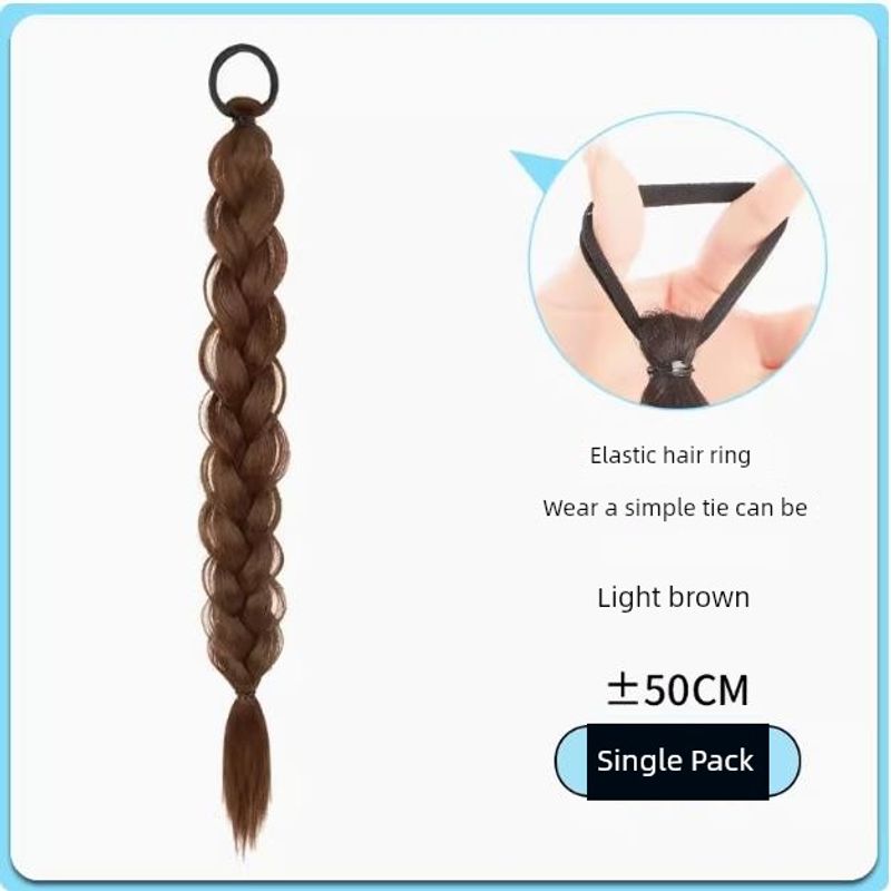 

Коса Кабельный Узор Длинная Коса Интернет-Знаменитость Боковая Коса Одинарный Хвост Боксерская Коса Парик Искусственные Волосы Женский Двойной Хвост Косички Рыбий Хвост Regular Cable Stitch braid [light brown]]