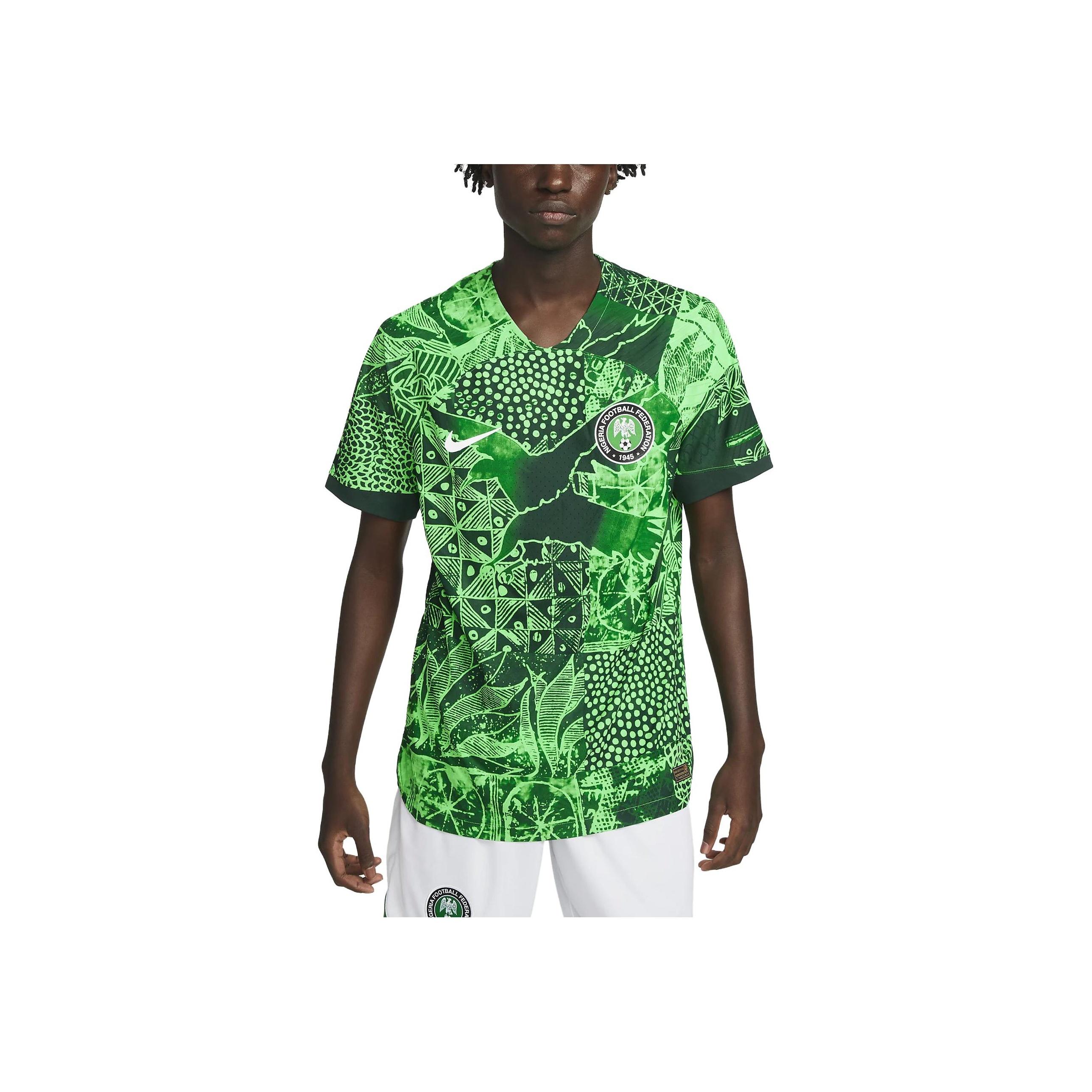 

Nike Нигерия 2022/23 Match Home Джерси Зеленый Искра/Пайн-Зеленый/Белый Мужская уличная одежда DN0631-329 M