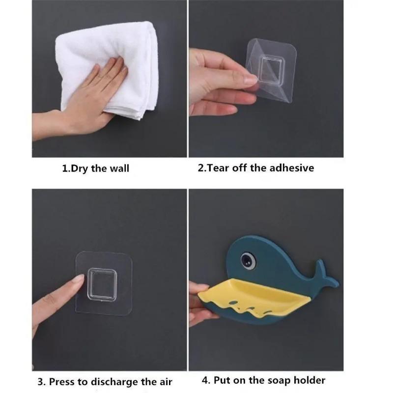 Walform Seifendose Abfluss Seifenhalter Box Badezimmer Dusche Seifenhalter Schwamm Aufbewahrungsbehälter Teller Ablage Badezimmerzubehör