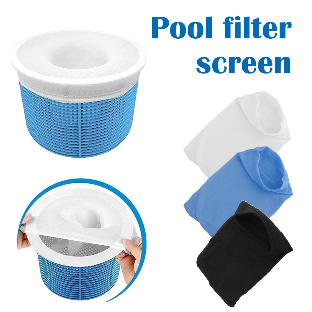 High Elasticity Mesh Filters for Pool Skimmers Reusable Pool Skimming Basket Filter Socks Debris Leaves Catcher Pool Accessories
