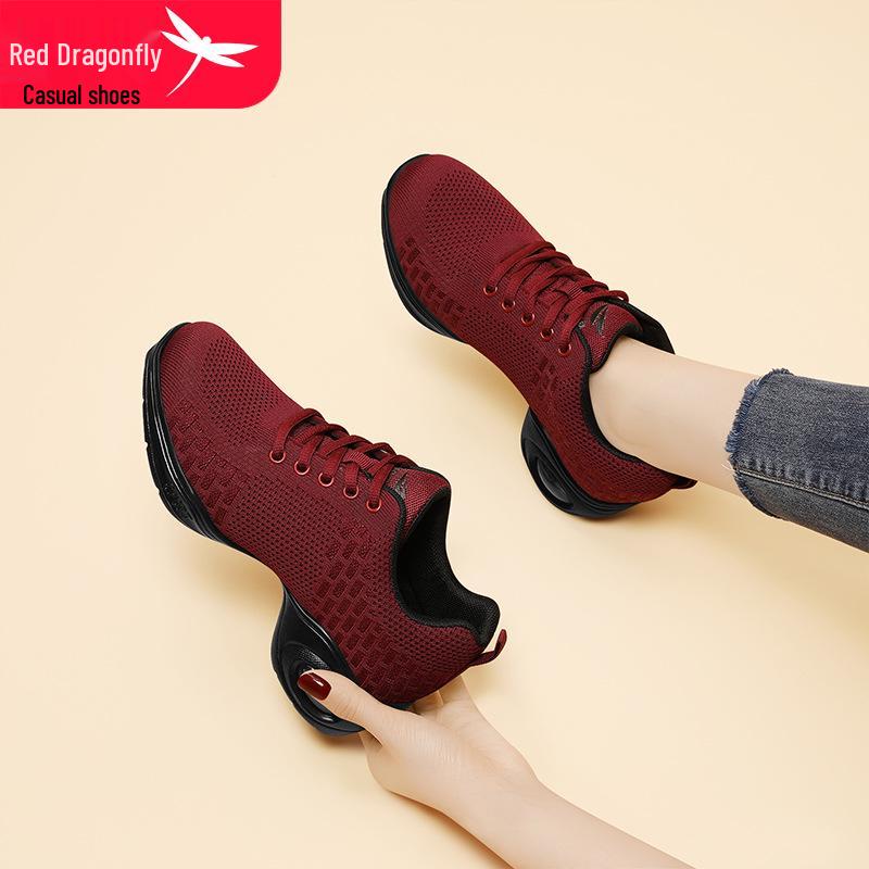 Red Dragonfly Women's Summer Dance & Travel Shoes - Thick-Soled, Breathable, Casual Sports Footwear