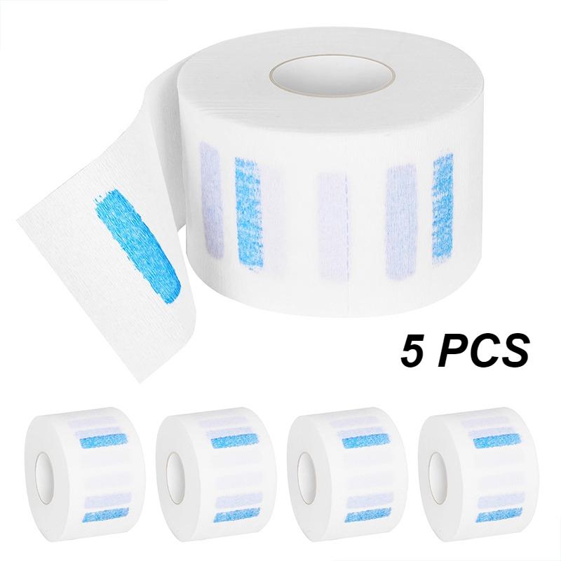 5Roll/1Roll Barber Professional Neck Strips White Disposable Hair Cutting Accessory Stretchy Stretchable Salon Hairdressing Tool