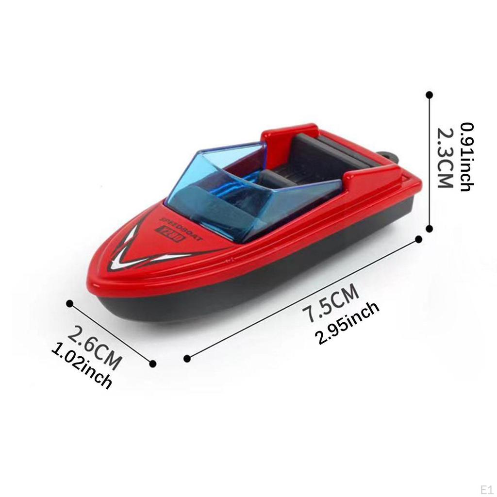 4 Stück Mini Motorboot Modell Legierung Simulations Schnellboot Desktop Bootsornament für Kinder