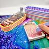 Opbevaringsboks til diamantposer, 10 rum, Organisering til diamantposer og pen, Holder til håndværksartikler for Diamond Art-elskere
