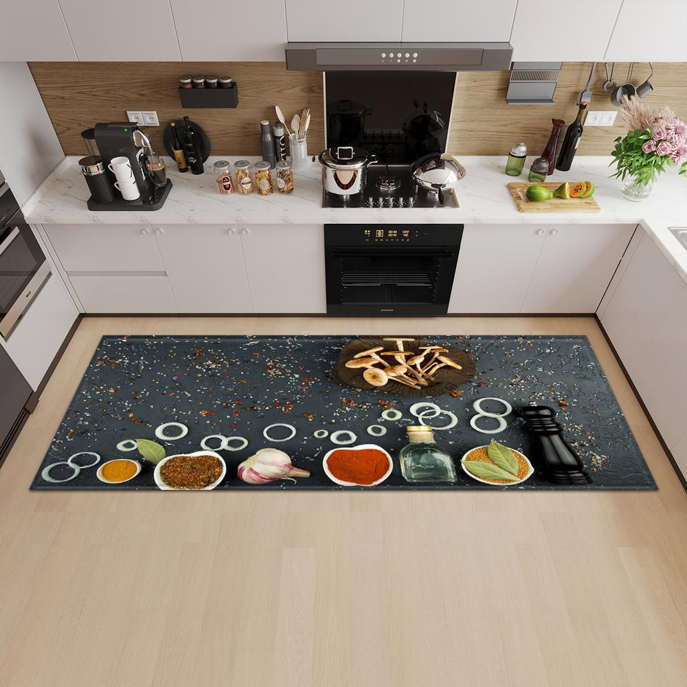 Kitchen Mat Entrance Door Mat Living Room Bedroom Long Carpet Corridor Non-slip Floor Children's Carpet