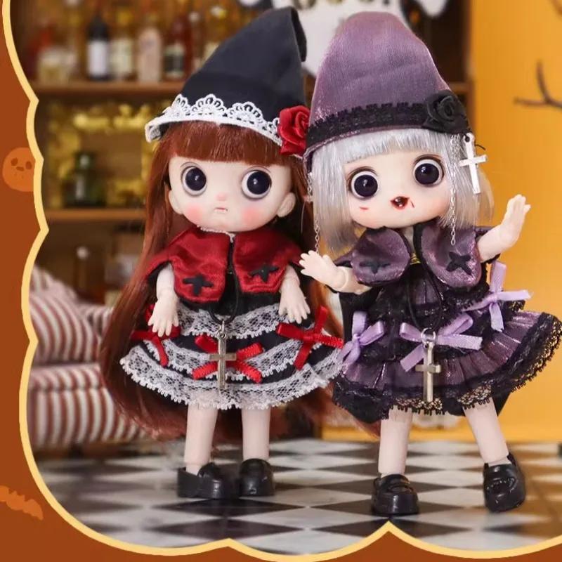 Original Halloween Limited Edition BJD Doll 5.5 Inch Joint Movable Body Dolls  with Clothes Vampire Cosplay Kid Birthday Gifts