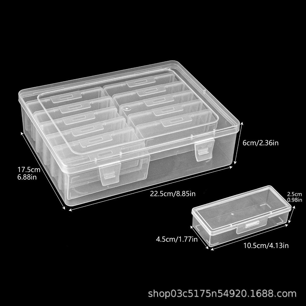 Clear Clear Storage Box Plastic Craft & Sewing Supplies Container Organizer Case  Home Storage
