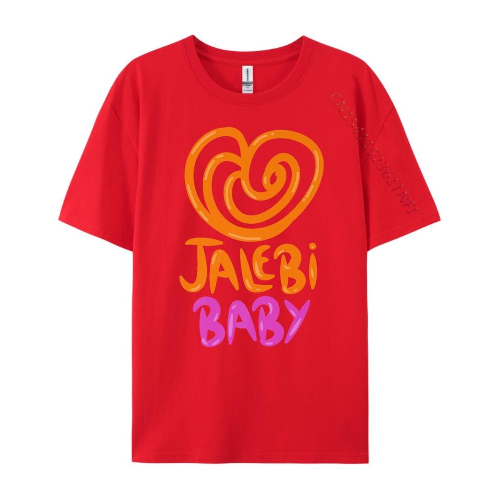 

Desi Graphic For Bollywood Lovers Jalebi Baby Graphic Tee Cotton T Shirts Luxury S