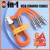 Xiaomi 3 In 1 6A 120W Fast Charging USB Cable For iPhone 11 12 13 14 Universal Quick Charge Type C Cable