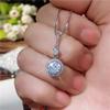 New Brilliant Crystal Cubic Zircon Bridal Wedding Necklace High Quality Silver Plated Fashion Luxury Women Jewelry