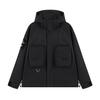 Veste décontractée à capuche pour hommes, grande taille, veste de randonnée, veste coupe-vent d'extérieur, printemps et automne