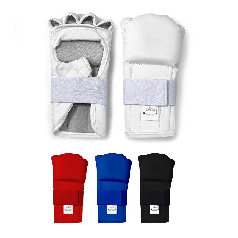 Taekwondo & Karate Protective Gear: 3D Hand, Elbow, and Arm Guards with Velcro for Easy Wear Small