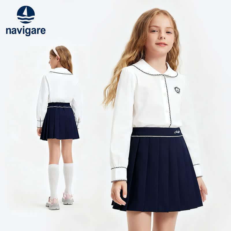 Navigare Girls' Autumn Lapel Shirt