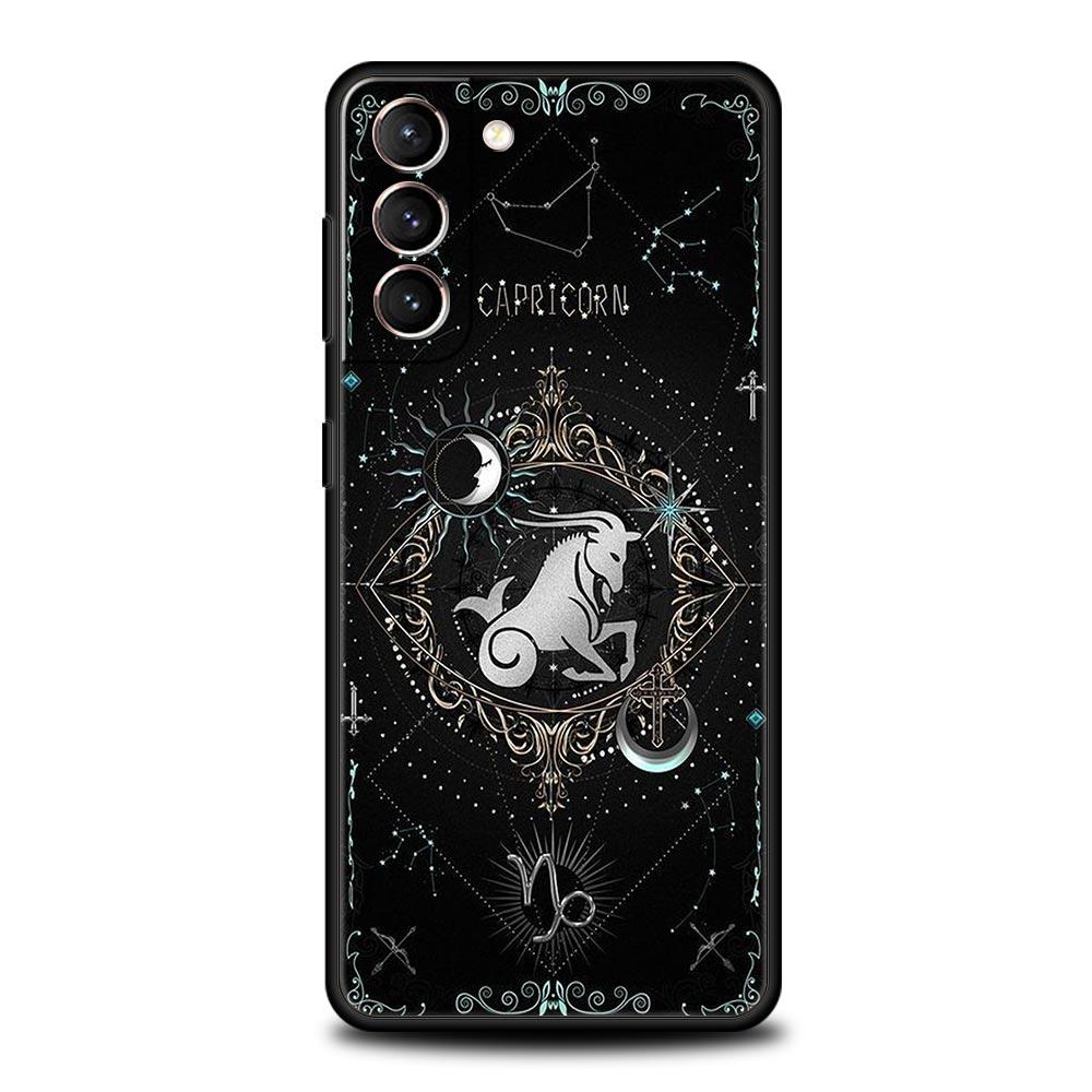 Constellation Phone Case For Samsung Galaxy S26 Ultra S25 Plus S24 FE S23 S22 5G S21 S20 Cover Black Soft