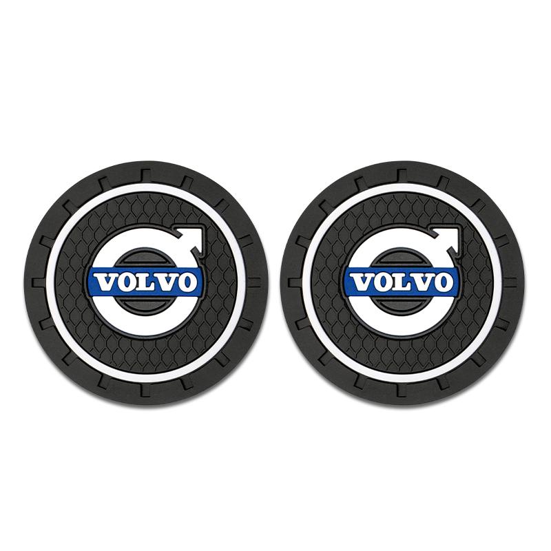 Car Coaster Water Cup Bottle Holder Anti-slip Pad Mat Silica Gel Waterproof For Volvo XC40 XC60 XC90 V60 V40 S90 S60 Accessories